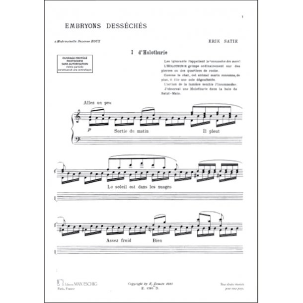 Embryons Desseches Piano